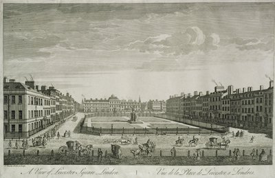 Veduta di Leicester Square, 1753 da Thomas Bowles